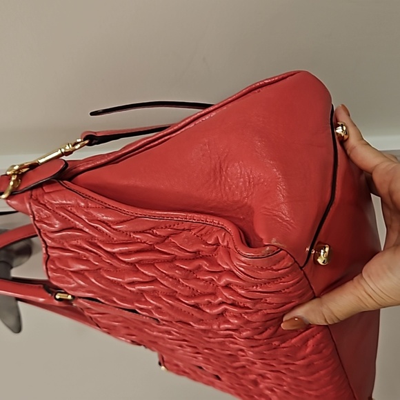 Coach Twisted Gathered Leather Morgan  Bag Satchel Bag - Picture 4 of 12